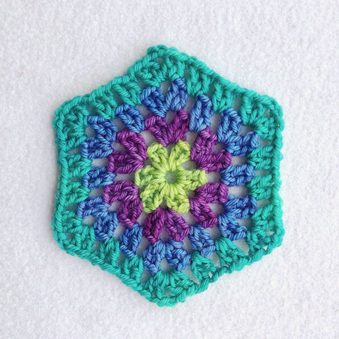 I Love Yarn Week: How to Crochet a Granny Hexagon